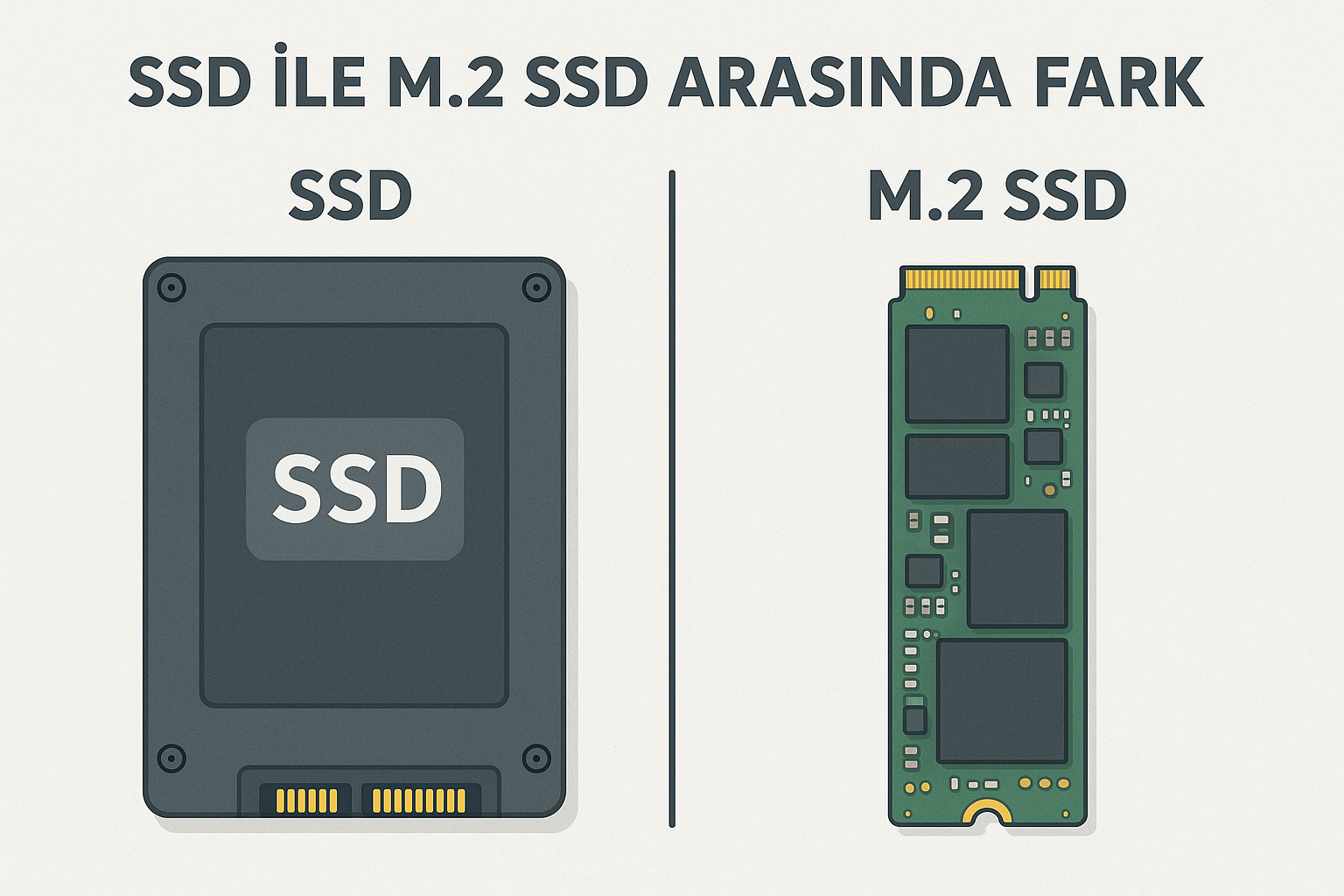 SSD ile M2 SSD Arasında Fark